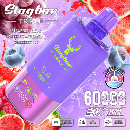 Stag Bar 60.000 Puffs - Vape 3 sabores en 1