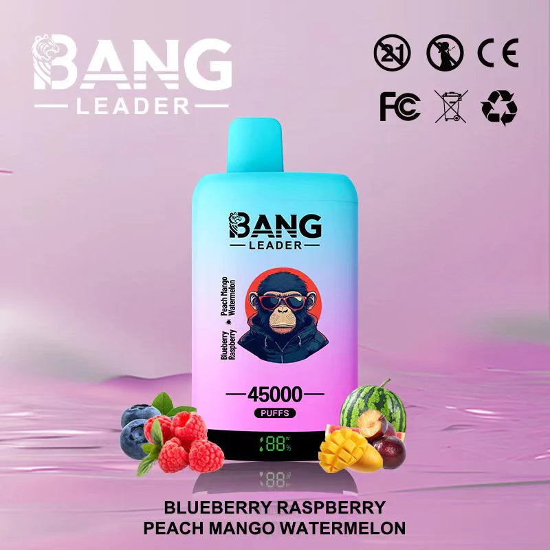 Bang Leader 45K - Arándano y Frambuesa - Melocotón con Mango y Sandía