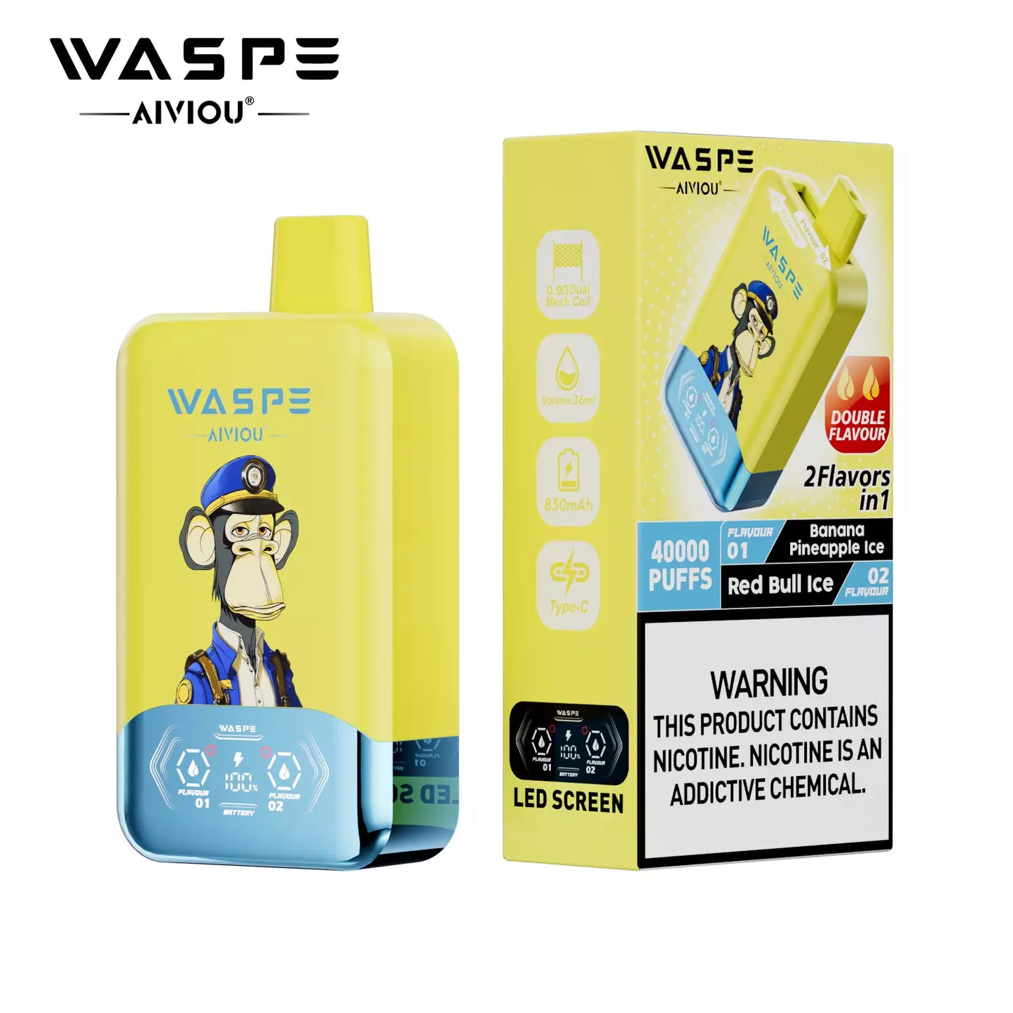 Waspe Aiviou 40.000 Puffs - Vape 2 en 1