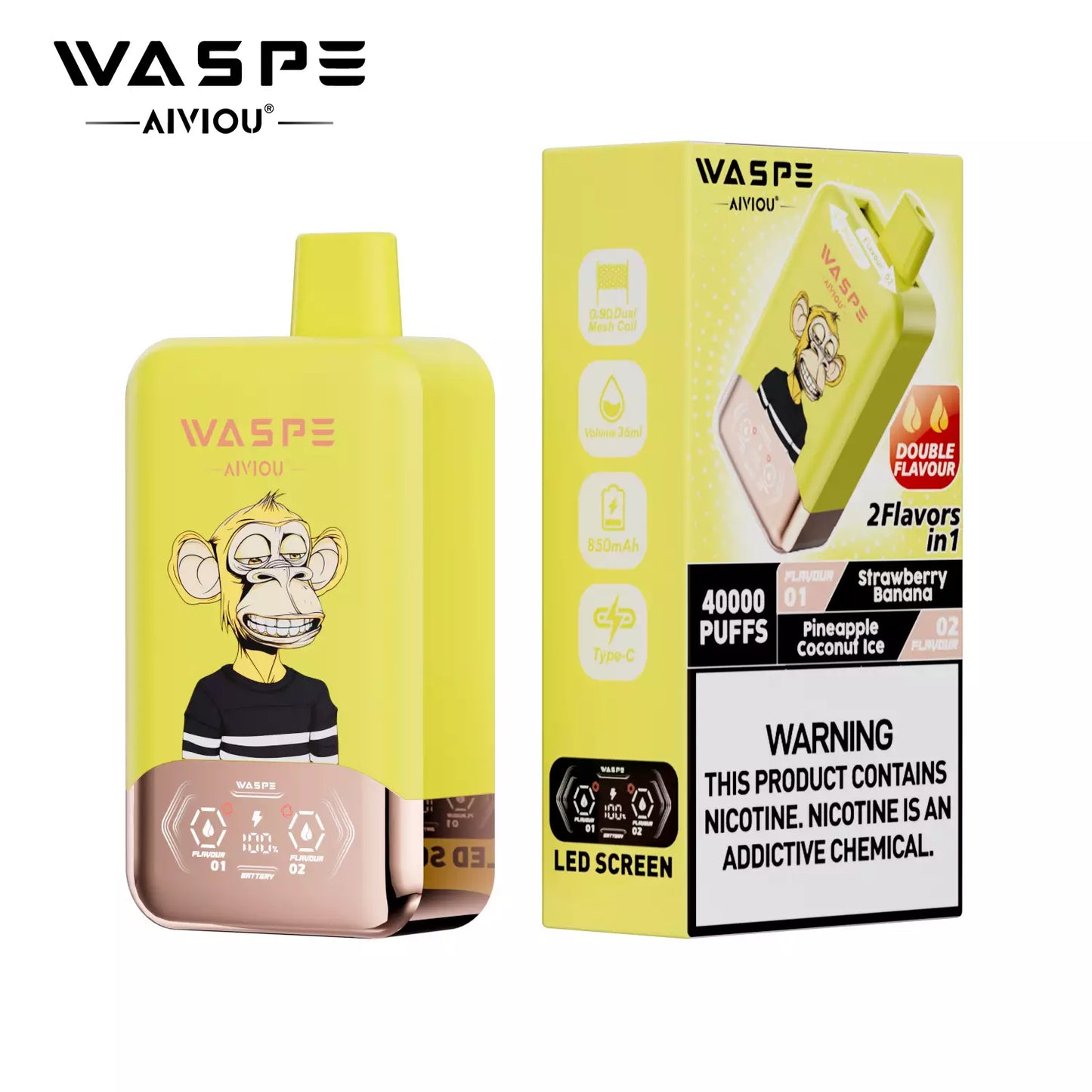 Waspe Aiviou 40.000 Puffs - Vape 2 en 1