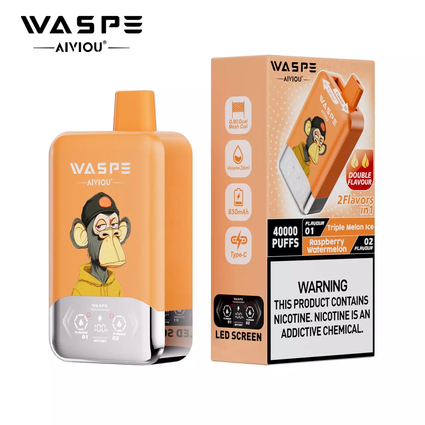 Waspe Aiviou 40.000 Puffs - Vape 2 en 1