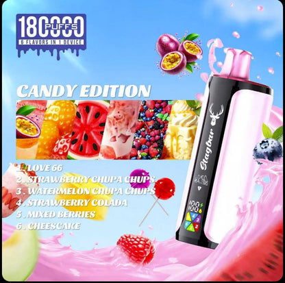 Stagbar 180.000 Puffs - Vape 6 sabores en 1
