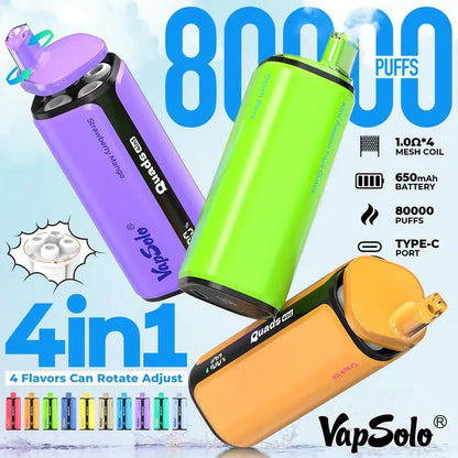 Vapsolo Cuádruple 80.000 Puffs - Vape 4 sabores en 1